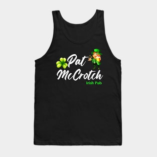 Pat Mccrotch Leprechaun Irish Tank Top